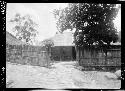 Fence and building