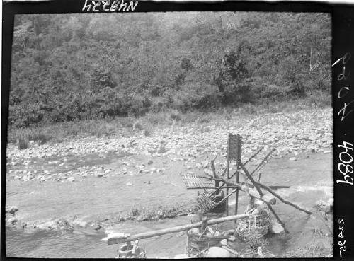 Objects along river