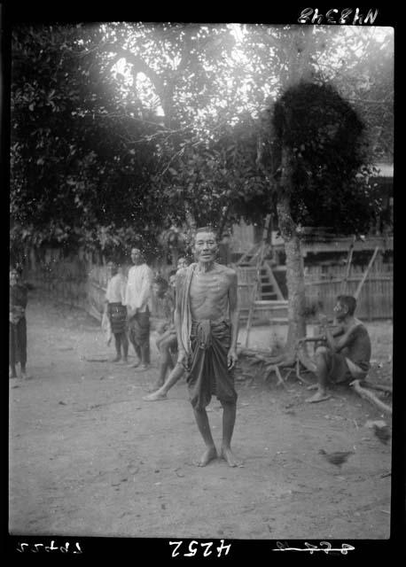 Man stands outside