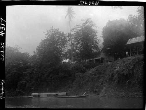 Boat and riverbank