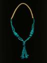 Necklace. Turquoise with 'jaclaw', 23 major turquoise beads, more than 200 grad