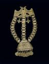 Silver (alloy) clasp with 2-headed eagle design (trapelacucha)- chest ornament u