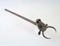 Cane or staff, metal with antelope head on top; 76 cm l.