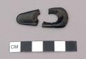 Ornament of cannel coal--3 fragments.
