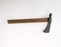 Iron pipe tomahawk with wood replacement handle