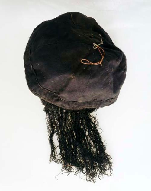 Shaman's black skull cap