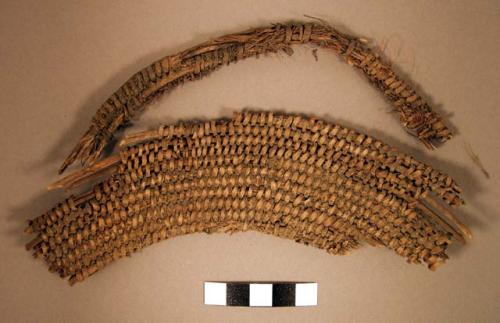 Woven fiber, basket fragments