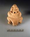 Effigy whistle figurine pair of frogs