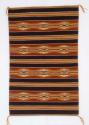 Wide Ruins rug, bands with diamonds and narrow orange-tan stripes