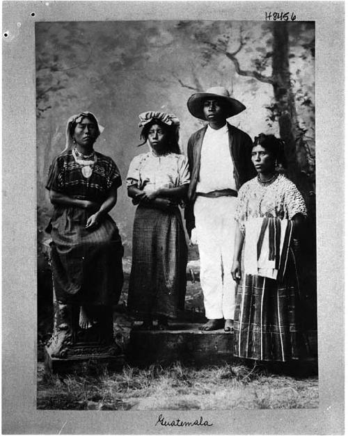 3 women, 1 man, Guatemala