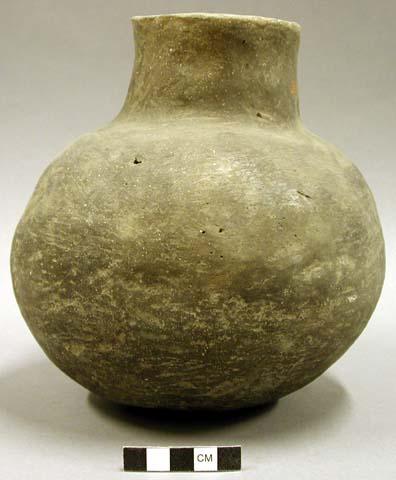 Neeley's Ferry Plain bottle, globular body with a wide neck