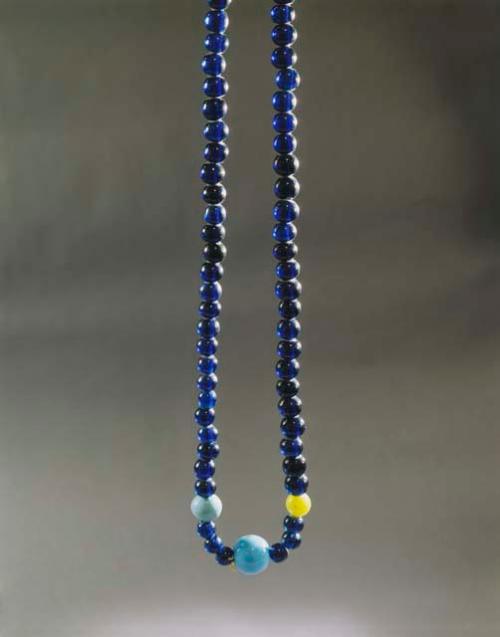 Aino bead necklace worn at seal feast