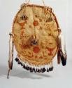 Shield made from neck part of buck deer skin