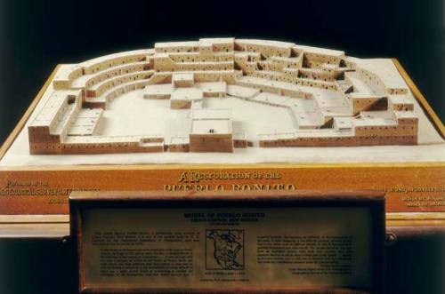 Model of Pueblo Bonito, Chaco Canyon