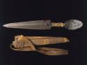 Dagger with double blade with sheath