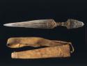 Dagger with leather sheath