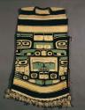 Woolen tunic. Front portion from a piece of Chilkat blanket.