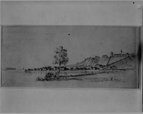 Seth Eastman drawing "MacKinac"