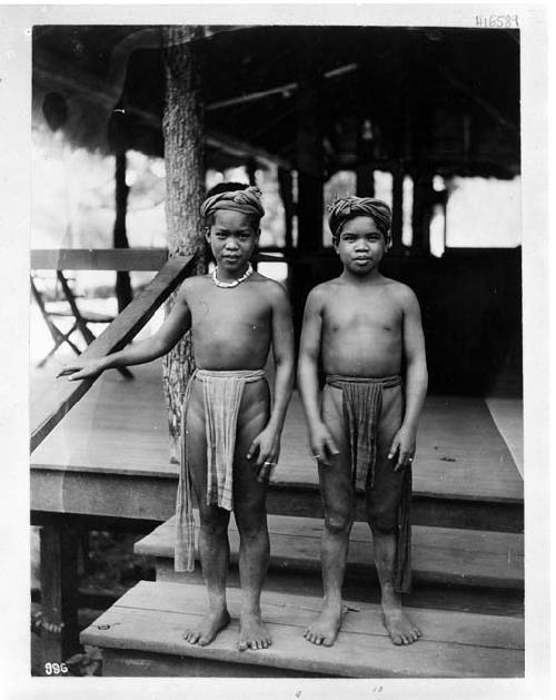 Suyoc Igorot Boys. Bolee and Keytop. Taken at the St. Louis Exposition, 1904.