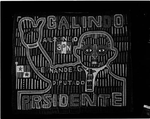 Mola; "Galindo presidente" poster