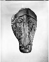 "Rody" mask, traditional Creek Buzzard clan design