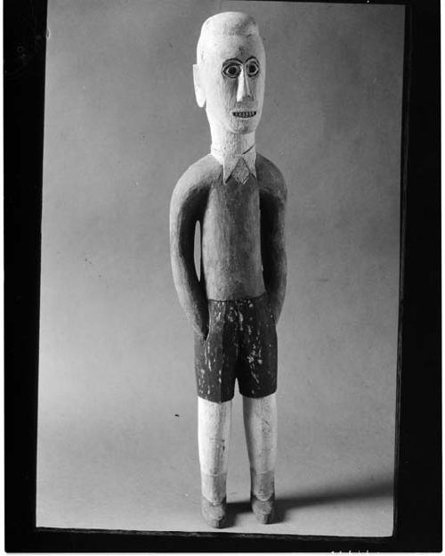 European boy/ Wooden sculpture