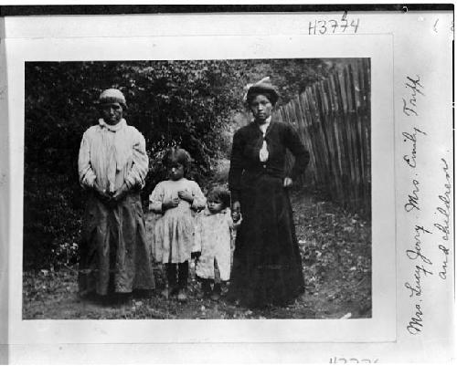 Mrs. Lucy Jerry, Mrs. Emily Triff and children