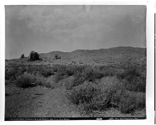 Ruins of an Indian Pueblo and Spanish mission near Zuni, New Mexico