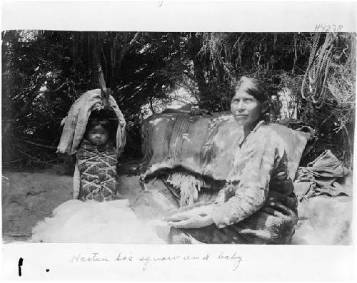 A woman and baby, Hosten So's family