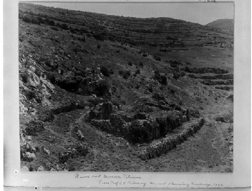 Ruins and terraces, Titicaca