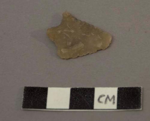 Flint arrowhead - tanged and barbed