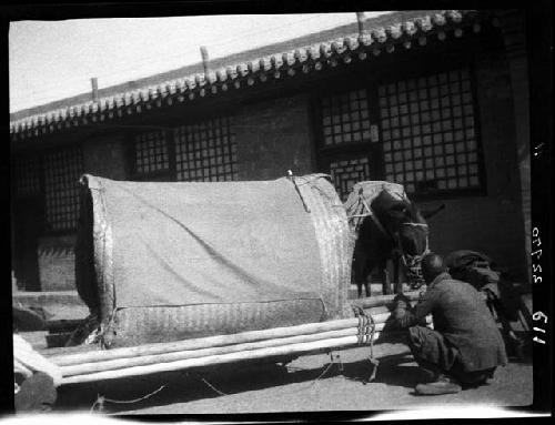 Person working on cart