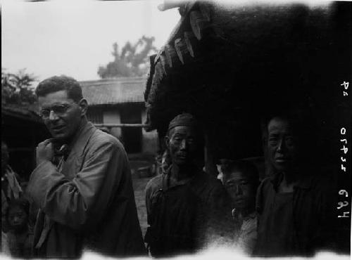 Group of people outside building