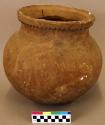 Plaster model of large jar, brown