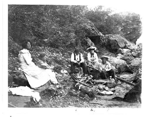 Old Canyon Tom of Hoopa Canyon Tom, from whom old armor was purchased etc.; Grace Nicholson; Old Dick the boatman