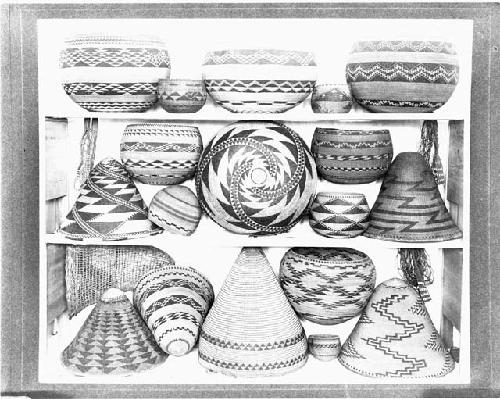 Collection of Indian baskets collected by H. A. Deisher, Kutztown, 1908