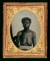 Tintype, woman of African descent, frontal