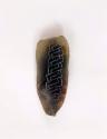 Obsidian blade with incised mat pattern