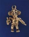 Gold pendant - human figurine