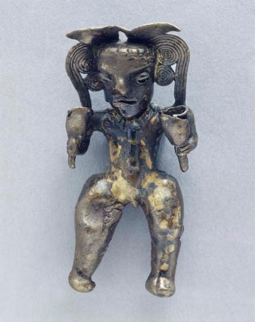 Gold pendant - human figure