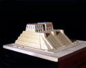 Model of pyramid with double temples at Tenayuca, Mexico