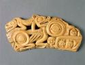 Charm, ivory carving, animals (bears?) eating people