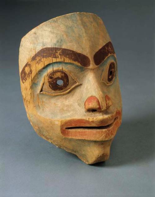 Painted wooden mask