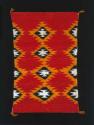 Saddle blanket or rug, double size with two-faced weave.