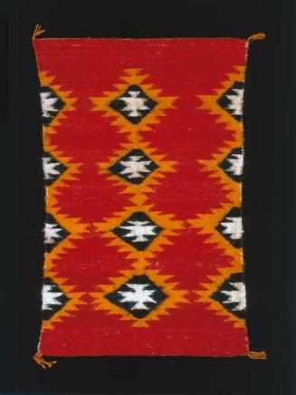 Saddle blanket or rug, double size with two-faced weave.