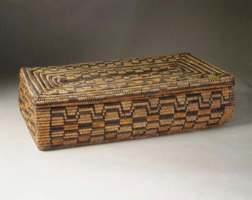 Rectangular basket.