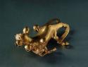 Gold double-headed jaguar figurine
