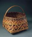 Twill basket with handle