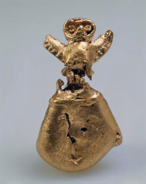 Gold owl bell