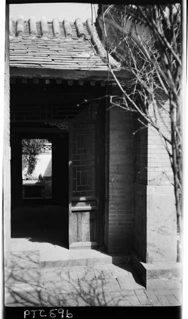 Exterior of building, hallway